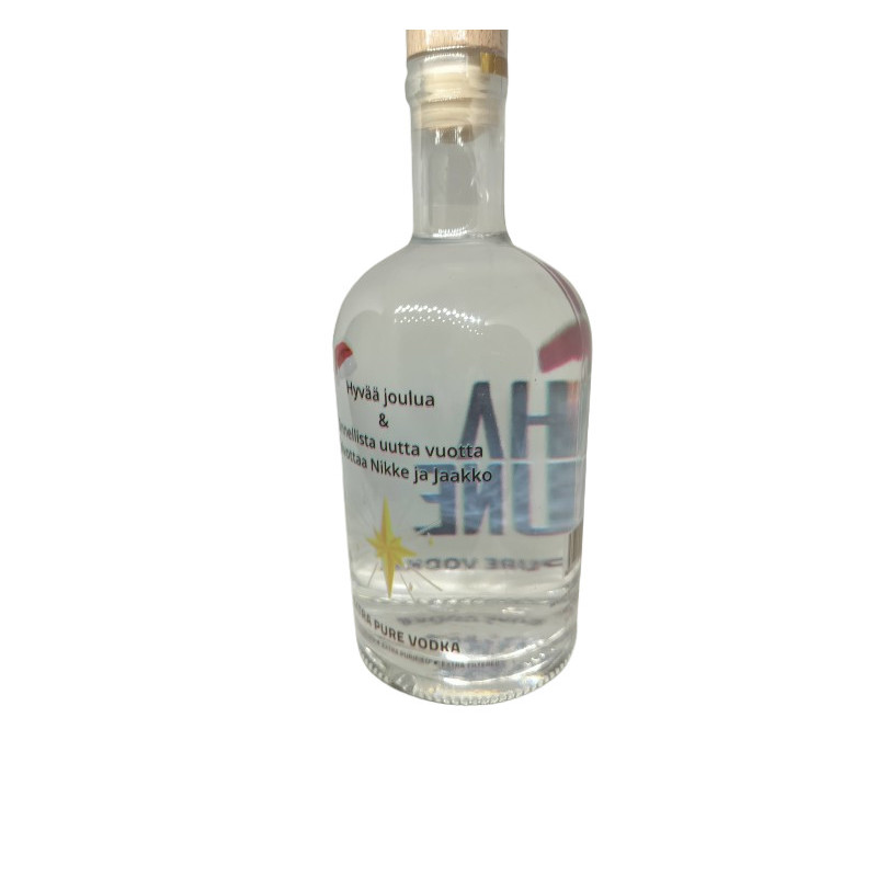 Custom bottle UV printed - own logo etc