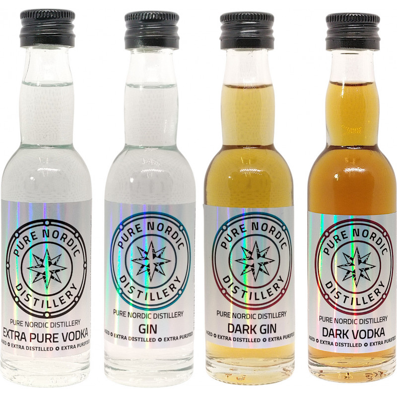 Mini bottles label - hologram - Mini 4CL bottles