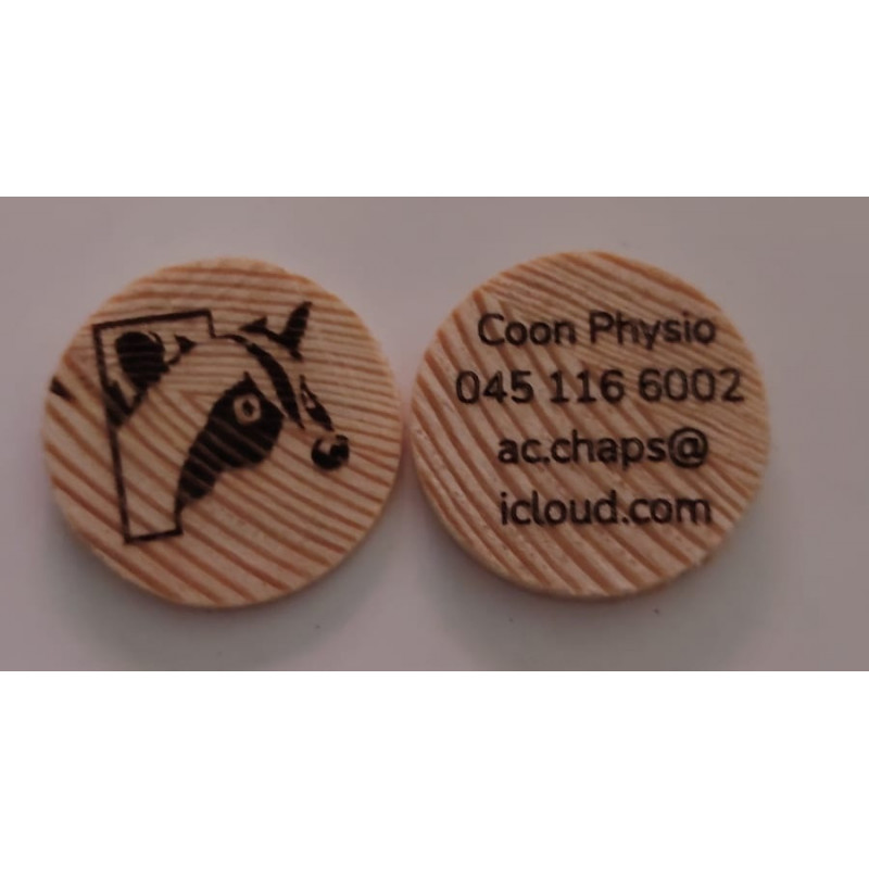 Custom wooden business card - laser