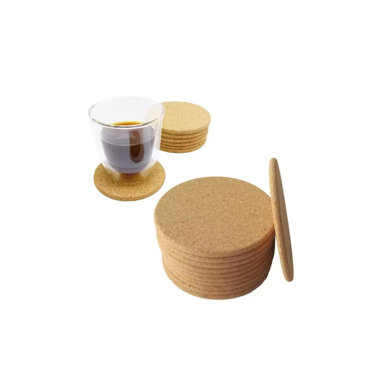 Custom wooden or cork coasters - laser