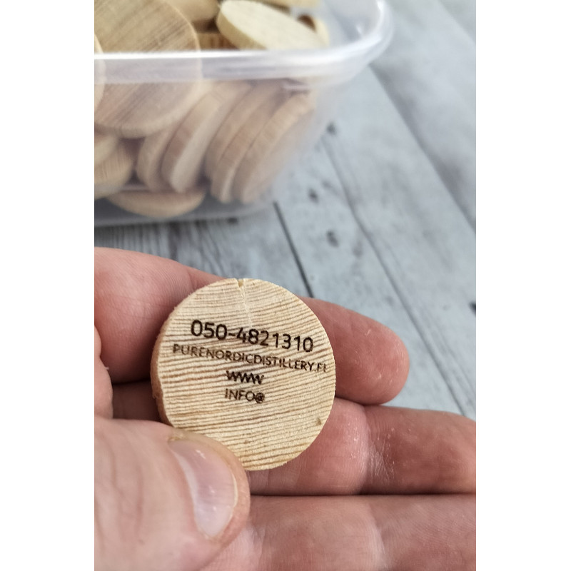 Custom wooden business card - laser